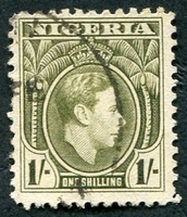 N°059-1938-NIGERIA-GEORGE VI-1S-OLIVE