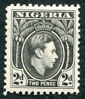 N°055-1938-NIGERIA-GEORGE VI-2P-NOIR