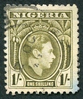 N°059-1938-NIGERIA-GEORGE VI-1S-OLIVE