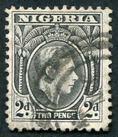 N°055-1938-NIGERIA-GEORGE VI-2P-NOIR