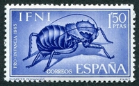 N°0188-1965-IFNI-INSECTE-ENGASTER-1P50-OUTREMER