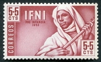 N°0069-1953-IFNI-INDIGENE-5C+5C-LIE DE VIN