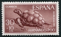 N°0197-1961-FERNANDO-TORTUE-30+10C-BRUN LILAS