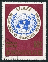 N°0627-1972-MONGOLIE-25E ANNIV DE L'ECAFE-60M