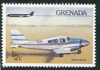 N°0696-1976-GRENADE-AVION PIPER APACHE-1/2C