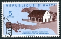 N°458-1961-HAITI-MAISON NATALE GENERAL A.DUMAS-5C