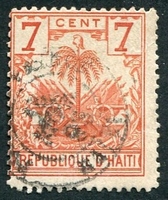 N°025-1891-HAITI-ARMOIRIES-7C-ROUGE