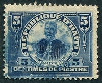 N°117-1906-HAITI-NORD ALEXIS-5C-BLEU