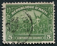 N°249-1920-HAITI-ALLEGORIE AGRICULTURE-5C-VERT