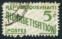 N°441-1960-HAITI-CAMPAGNE ALPHABETISATION-5C-VERT JAUNE