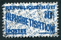 N°473-1961-HAITI-CAMPAGNE ALPHABETISATION-10C-BLEU CLAIR