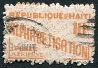 N°180-1959-HAITI-CAMPAGNE ALPHABETISATION-10C-BRUN ORANGE