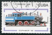 N°3594-1996-CUBA-LOCOMOTIVE AMERICAN  CO 2-6-4 -65C