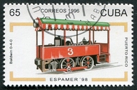 N°3595-1996-CUBA-LOCOMOTIVE BALDWIN 040-PUERTO RICO-65C