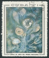 N°1284-1969-CUBA-TABLEAU-FLEURS-1C