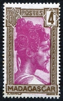 N°163-1930-MADAGASCAR-CHEF SAKALAVE-4C