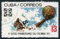 N°1478-1971-CUBA-SPORT-WATER POLO-13C