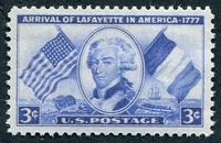 N°061-1952-ETATS-UNIS-LAFAYETTE EN AMERIQUE-3C-OUTREMER