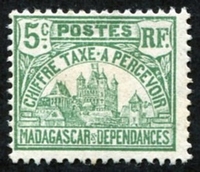 N°10-1908-MADAGASCAR-PALAIS ROYAL TANANARIVE-5C