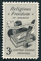 N°0635-1957-ETATS-UNIS-LIBERTE RELIGIEUSE-3C