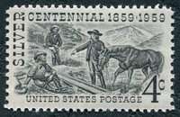 N°0669-1959-ETATS-UNIS-MINERAI ARGENT MT DAVIDSON-4C