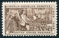 N°0649-1958-ETATS-UNIS-CENT DEBATS LINCOLN-DOUGLAS-4C