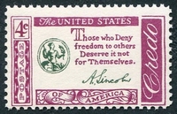 N°0678D-1960-ETATS-UNIS-CITATION A.LINCOLN-4C