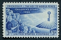 N°0622-1956-ETATS-UNIS-AMITIE-CLEF DE LA PAIX MONDIALE-3C