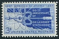 N°0629-1957-ETATS-UNIS-50 ANS OKLAHOMA DANS UNION-3C