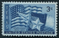 N°0490-1945-ETATS-UNIS-CENTENAIRE DE L'ETAT DU TEXAS-3C