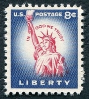 N°0637-1958-ETATS-UNIS-STATUE DE LA LIBERTE-8C