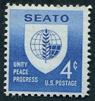 N°0685-1960-ETATS-UNIS-5E ANNIV PACTE DE MANILLE-SEATO-4C