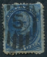 N°0059-1875-ETATS-UNIS-ZACHARY TAYLOR -5C-BLEU