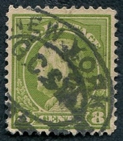 N°0185A-1912-ETATS-UNIS-B.FRANKLIN-8C-VERT OLIVE