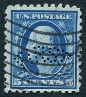 N°0171-1908-ETATS-UNIS-G.WASHINGTON-5C-BLEU