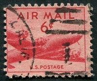 N°0035-1947-ETATS-UNIS-AVION DC-4-6C-ROSE CARMINE