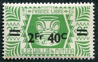 N°152-1945-WALLIS ET FUTUNA-SERIE DE LONDRES-2F40 S 25C