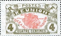 N°0058-1907-REUNION-CARTE DE L'ILE-4C