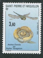 N°560-1992-ST PIERRE MIQUELON-INSECTE-AESHNA-3F60