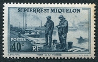 N°196-1939-ST PIERRE MIQUELON-PORT DE ST PIERRE-40C