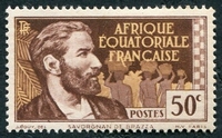 N°045-1937-AFRIQUE EQUAT FR-SAVORGNAN DE BRAZZA-50C