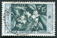 N°062-1956-AFRIQUE OCCID FR-LE CAFE-15F-VERT BLEU