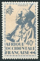 N°006-1945-AFRIQUE OCCID FR-TIRAILLEUR ET CAVALIER-40C