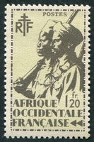 N°012-1945-AFRIQUE OCCID FR-TIRAILLEUR ET CAVALIER-1F20