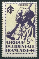 N°019-1945-AFRIQUE OCCID FR-TIRAILLEUR ET CAVALIER-5F 
