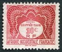 N°001-1947-AFRIQUE OCCID FR-10C-ROSE CARMIN