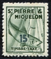 N°34-1938-ST PIERRE MIQUELON-MORUE-15C