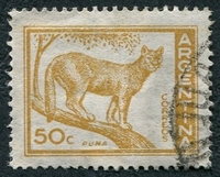 N°0603A-1959-ARGENTINE-PUMA-50C-OCRE