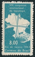 N°0743-1963-BRESIL-CONGRES INTERN LEPRE A RIO-8CR-EMERAUDE