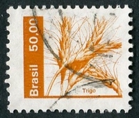 N°1545-1982-BRESIL-AGRICULTURE-BLE-50C-ORANGE